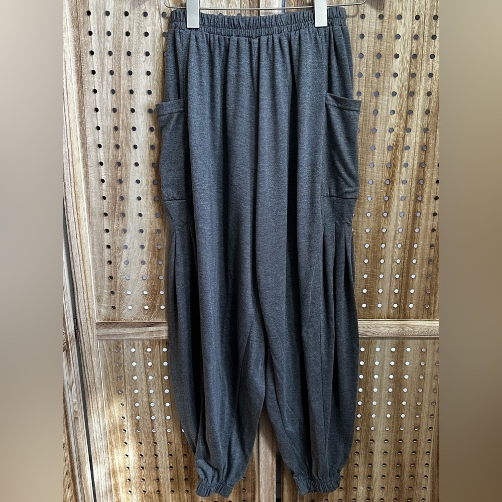 SHEIN Gray Patch Pocket Carrot Jogger Pants S - Picture 5 of 8
